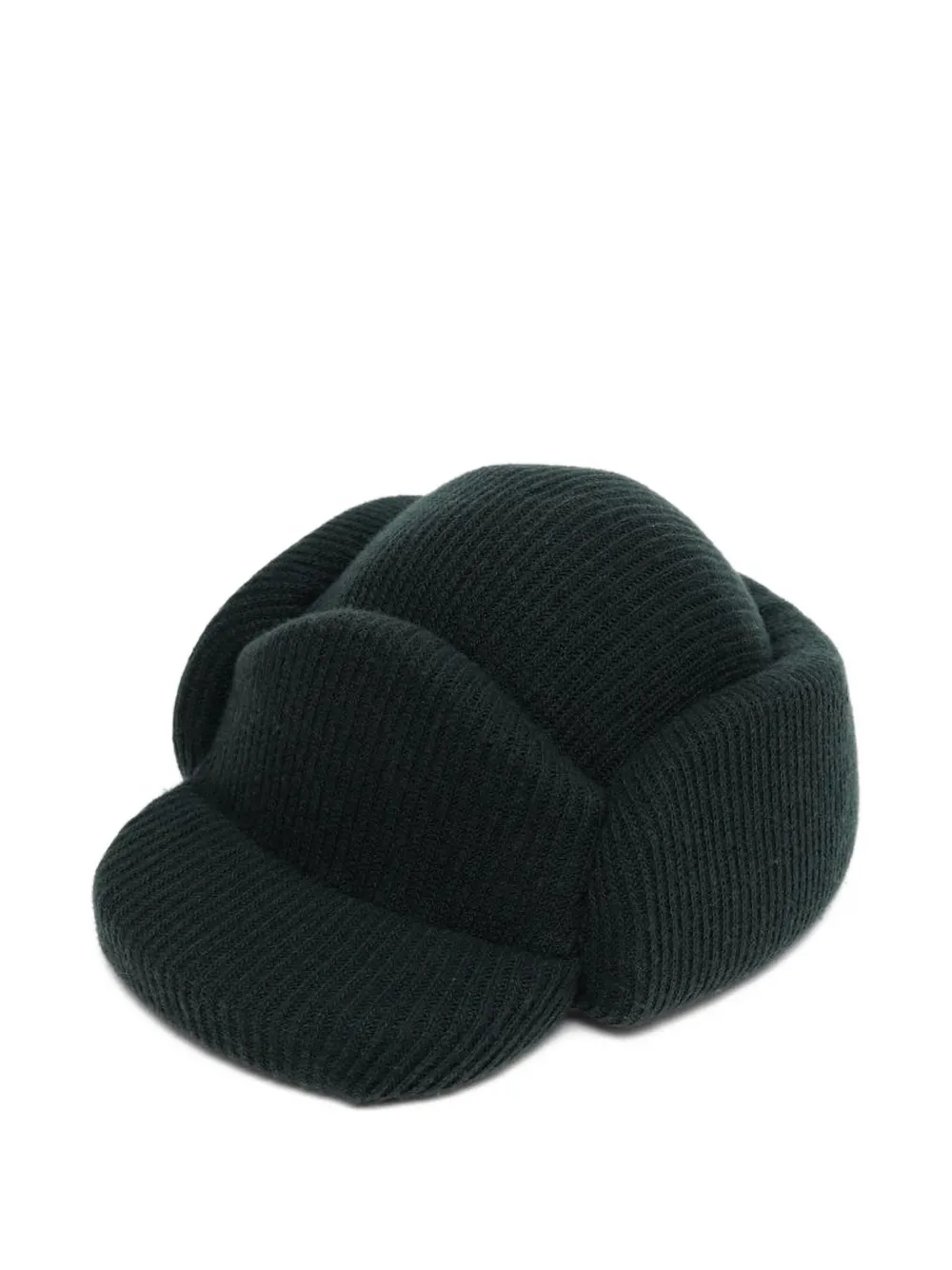Duran Lantink Ribbed-knit Beanie In Green