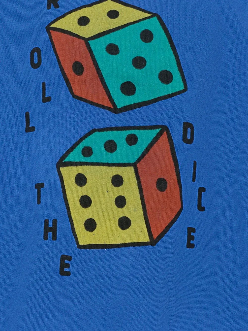 Bobo Choses Sweater met dobbelsteenprint Blauw