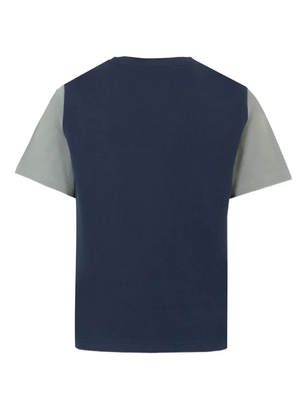 Burberry Kids Katoenen T-shirt met logo Blauw