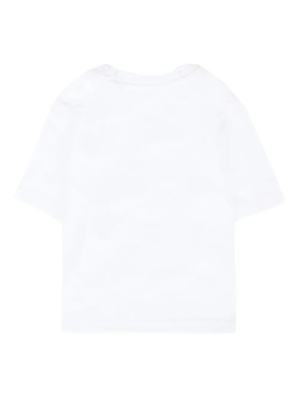 Burberry Kids T-shirt met grafische print Wit