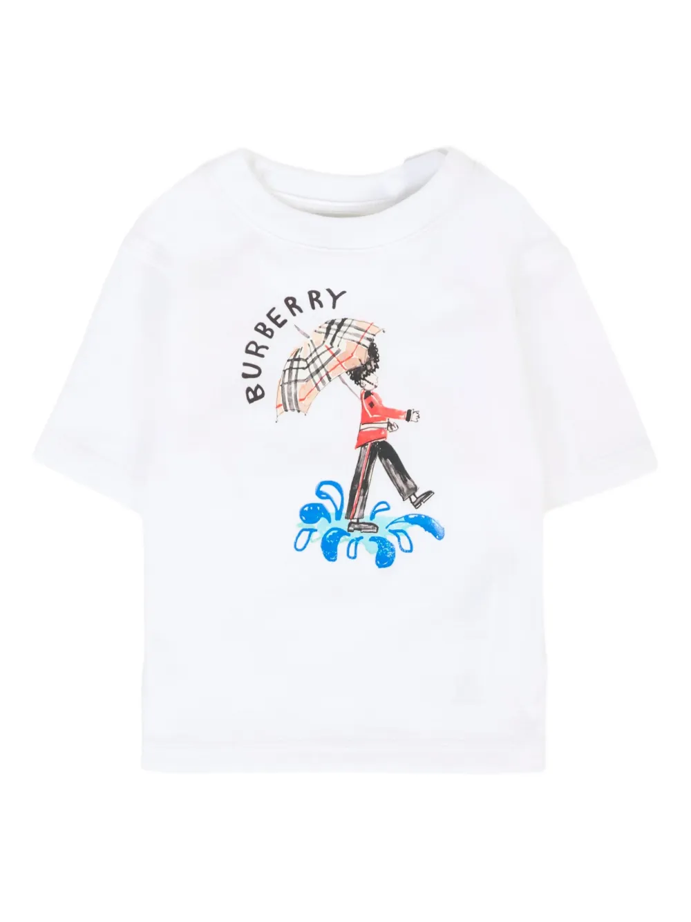Burberry Kids graphic-print t-shirt Wit