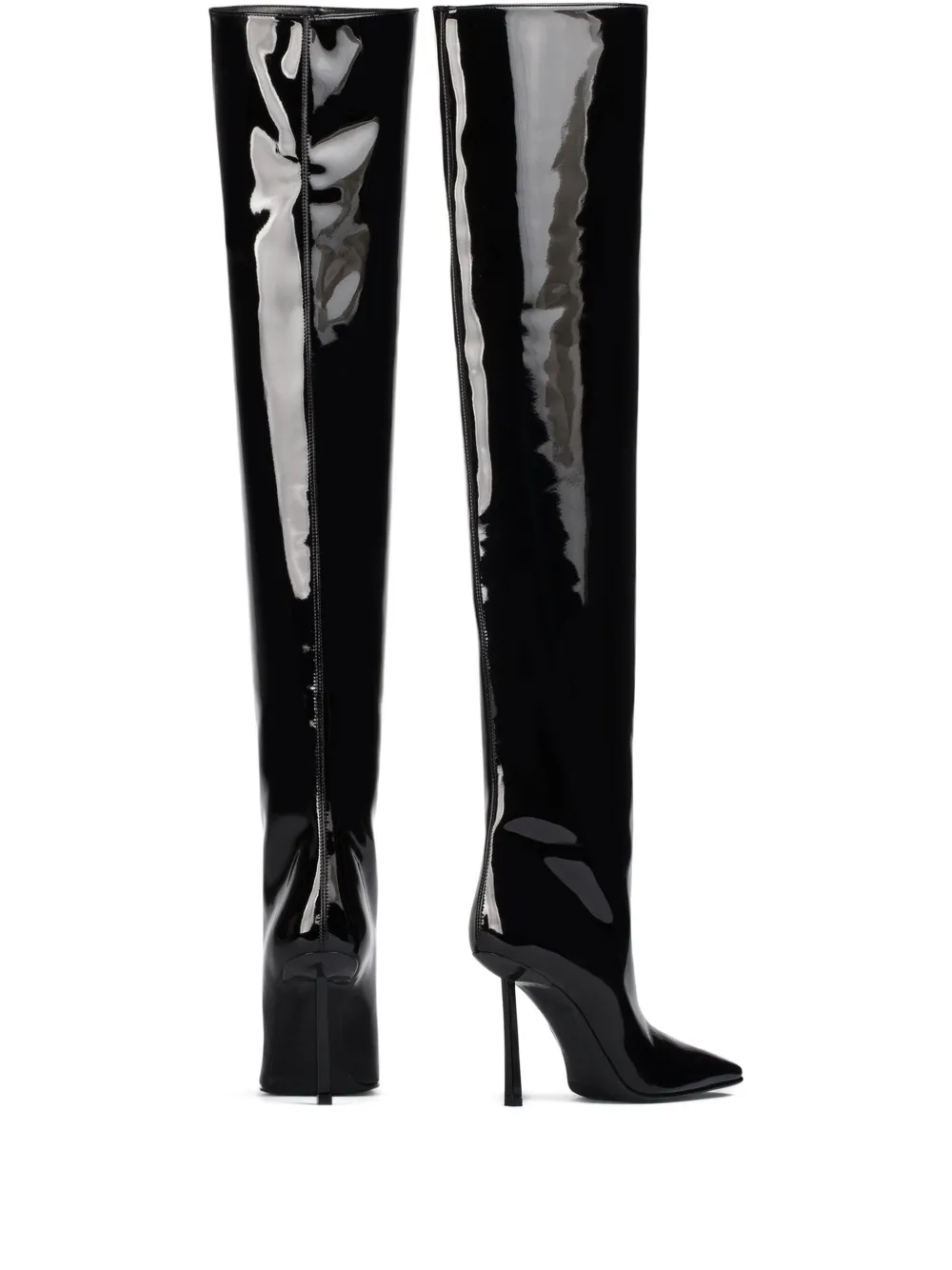 Le Silla 110mm Vittoria vinyl boots Black