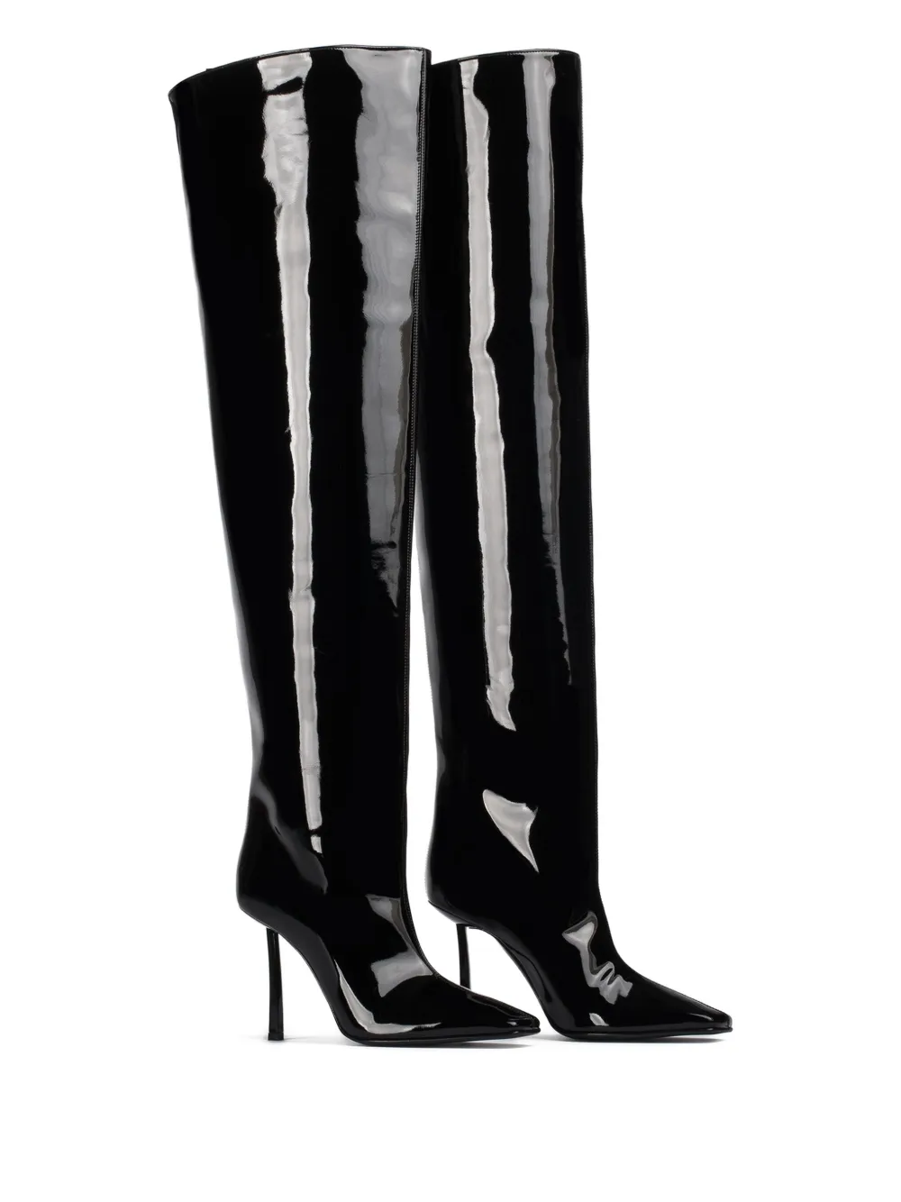Le Silla 110mm Vittoria vinyl boots Black