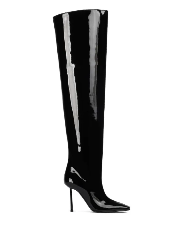 Le Silla 110mm Vittoria Vinyl Boots Black FARFETCH PH