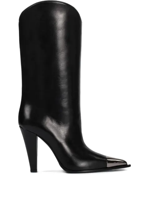 Le Silla metallic-toe leather boots