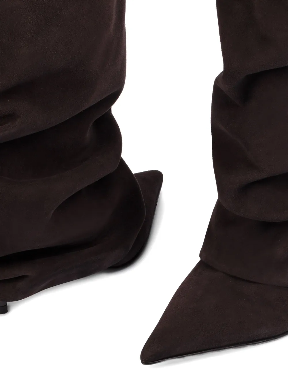 Le Silla 80mm Andy slouchy calf-length boots Brown