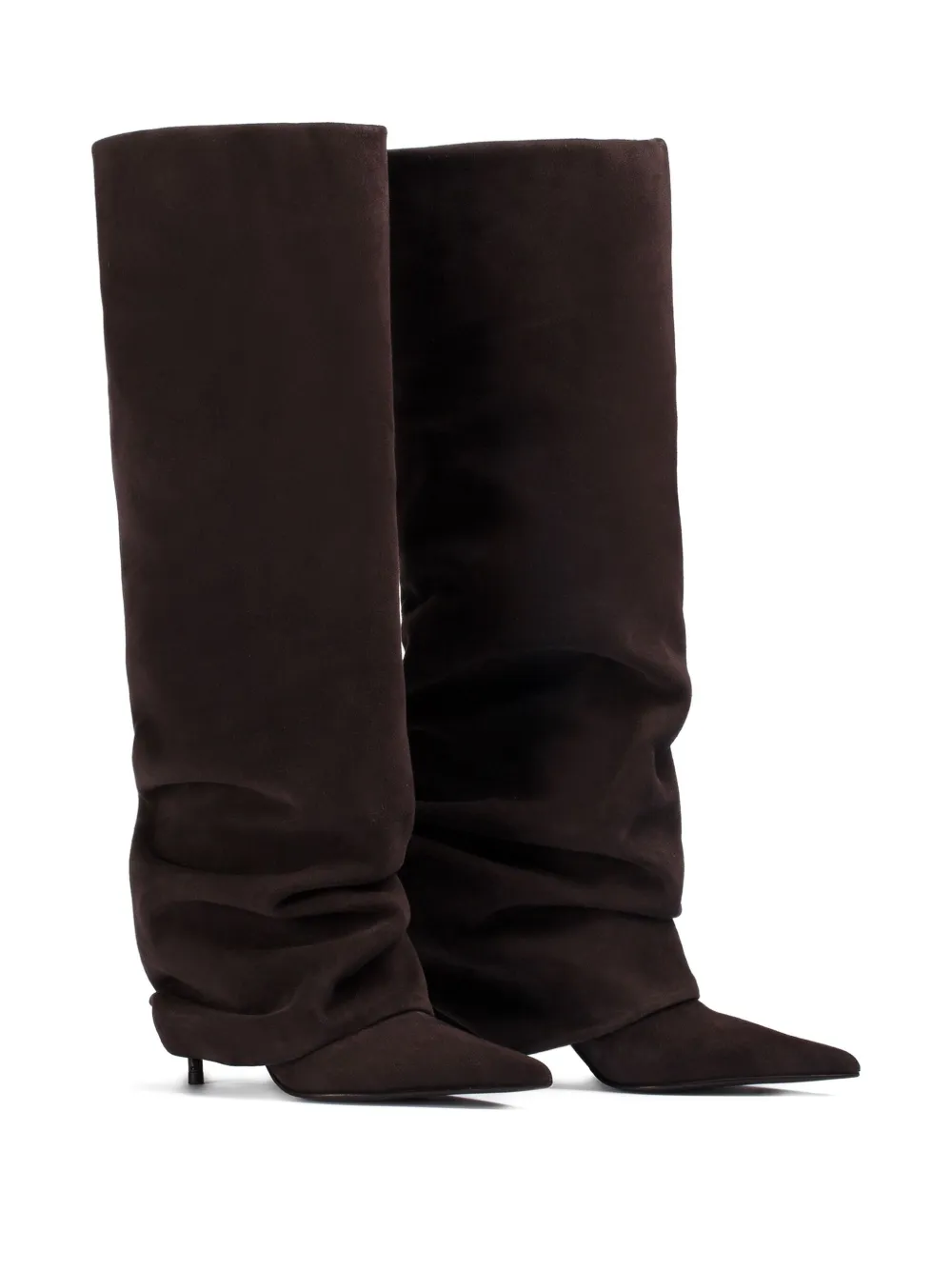 Le Silla 80mm Andy slouchy calf-length boots Brown