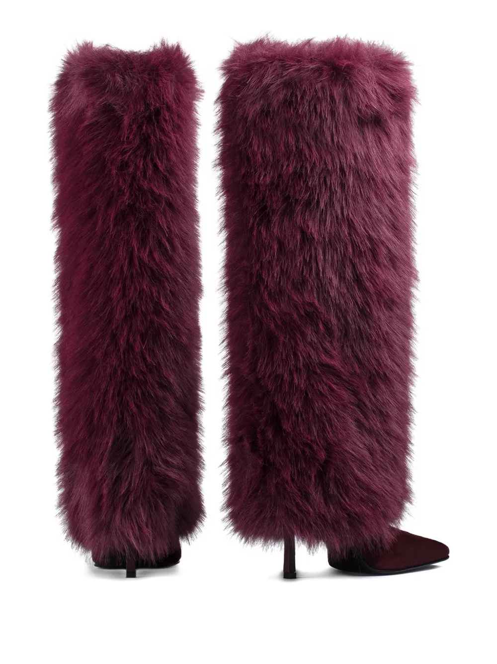 Le Silla 110mm Andy suede cuffed boots Pink
