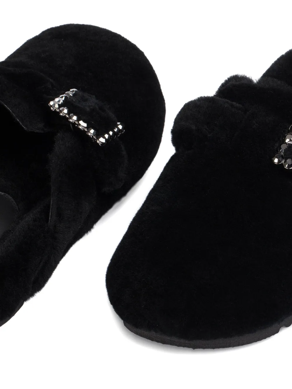 Le Silla Sandalen met verfraaide gesp Zwart