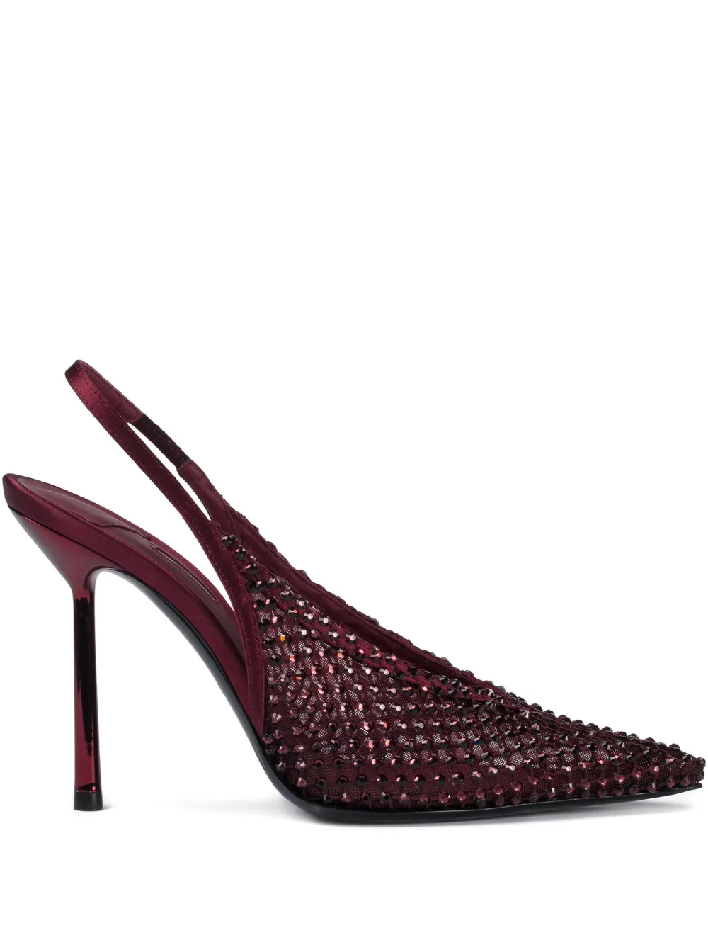 Le Silla 100mm Gilda crystal-embellished slingback pumps Red