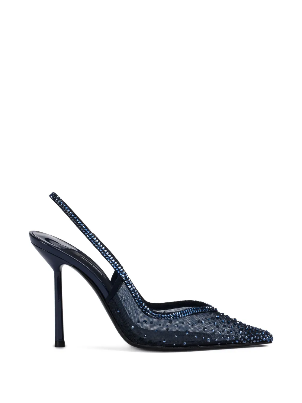 Le Silla 100 mm Nicole slingback pumps verfraaid met kristallen Blauw