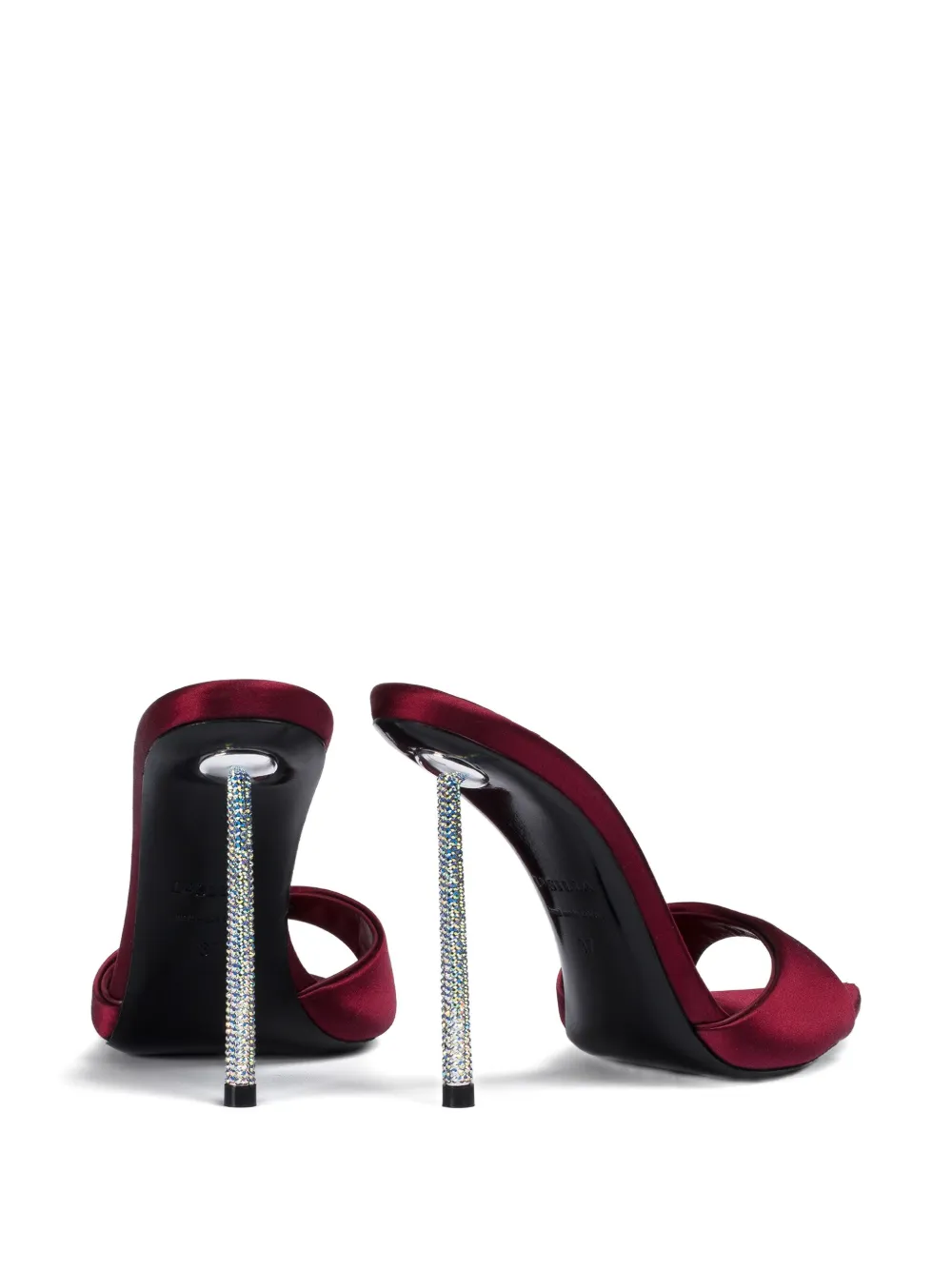 Le Silla 120mm leather heeled sandals Red