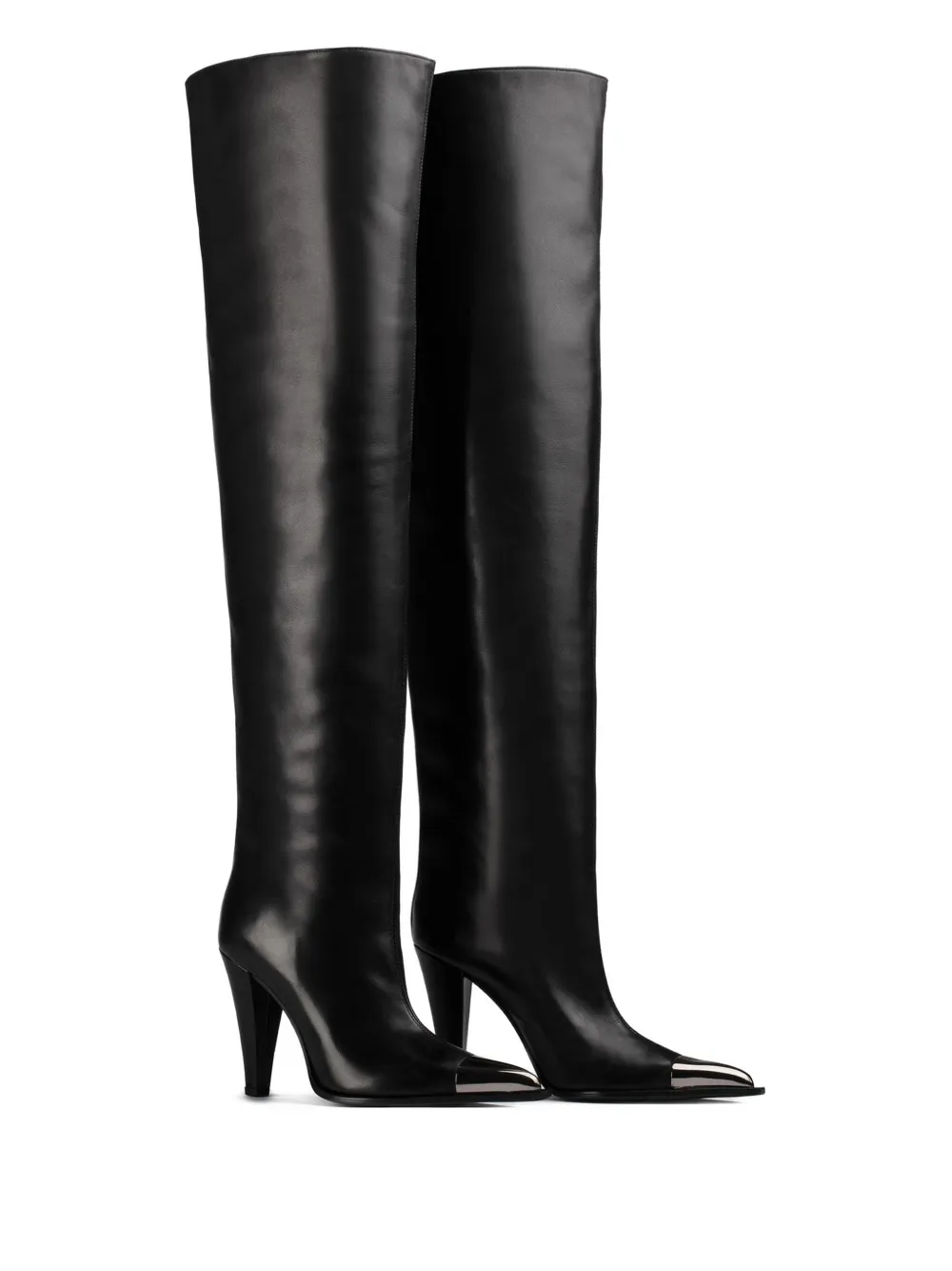 Le Silla 110mm metallic-toe boots Black