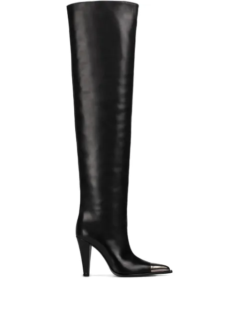 Le Silla botas con puntera metalizada y tacón de 110mm