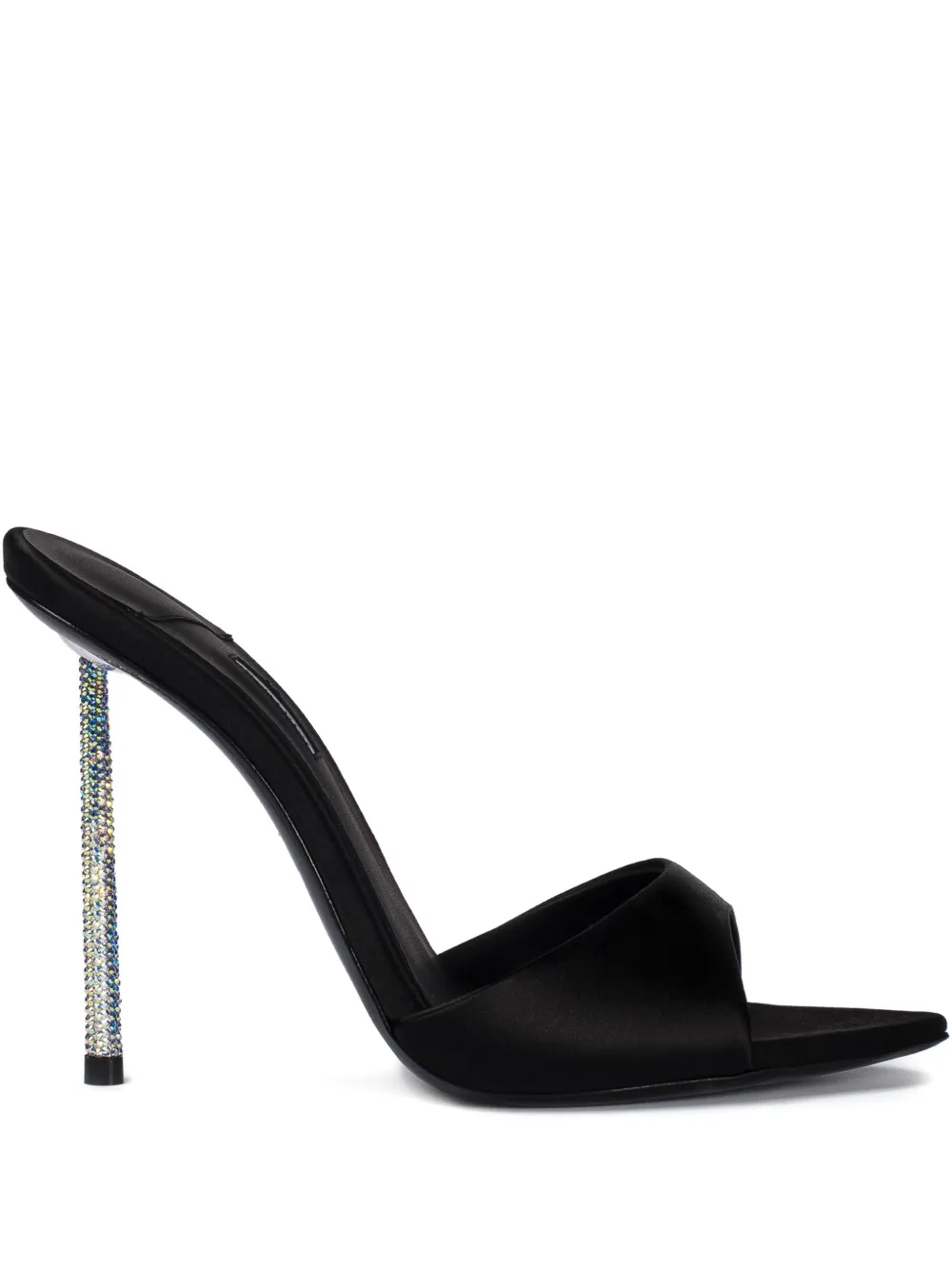 Le Silla 120mm leather heeled sandals Black