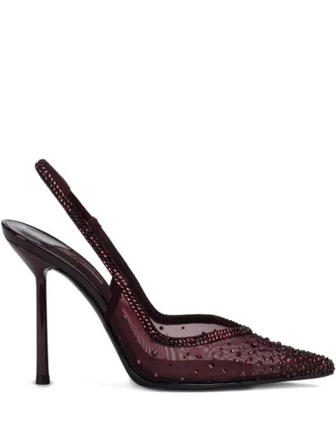 Le Silla 100mm Nicole crystal-embellished slingback pumps