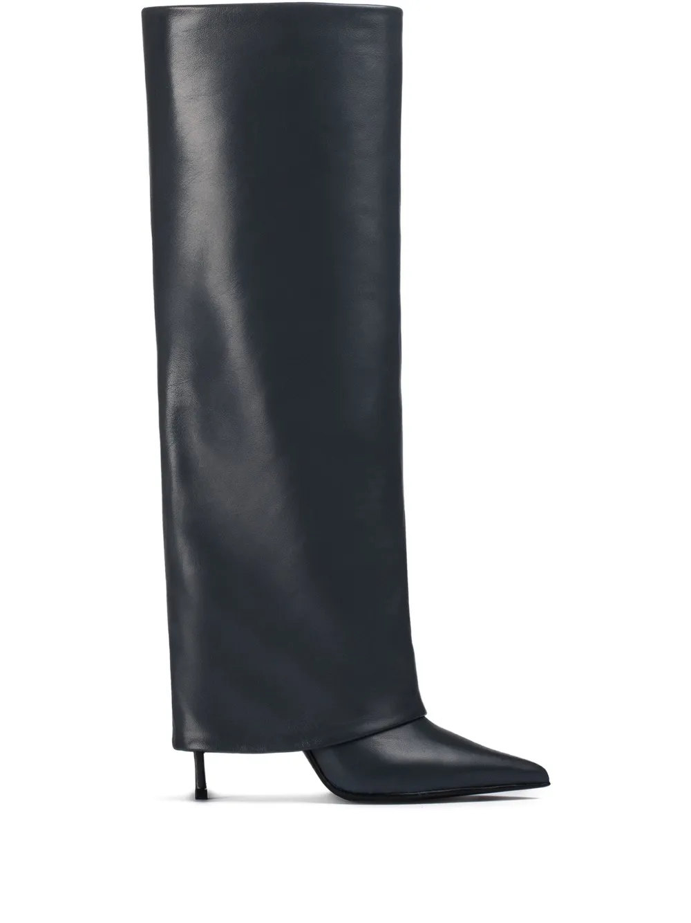 Le Silla 110mm Andy leather cuffed boots Black