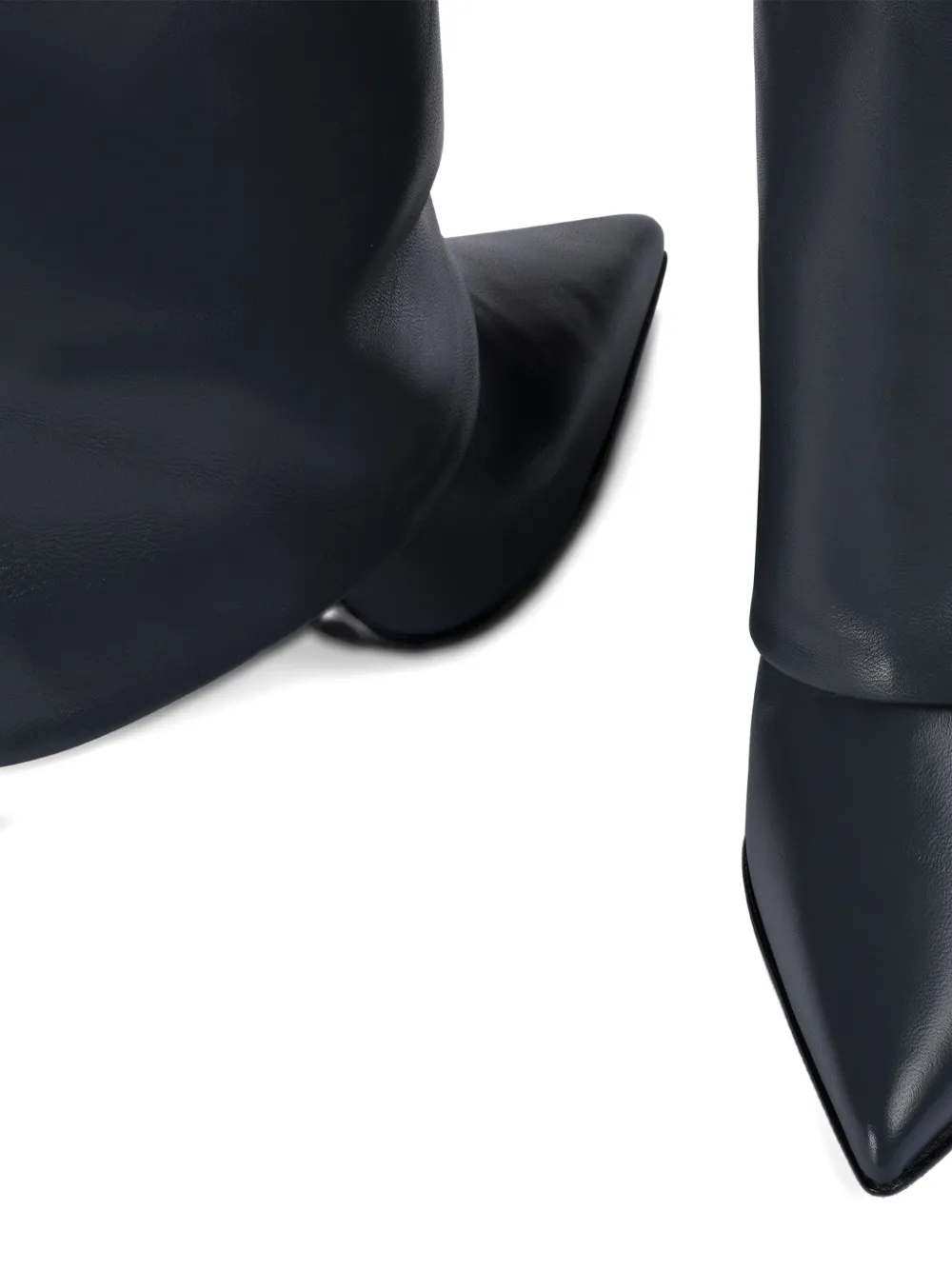 Le Silla 110mm Andy leather cuffed boots Black