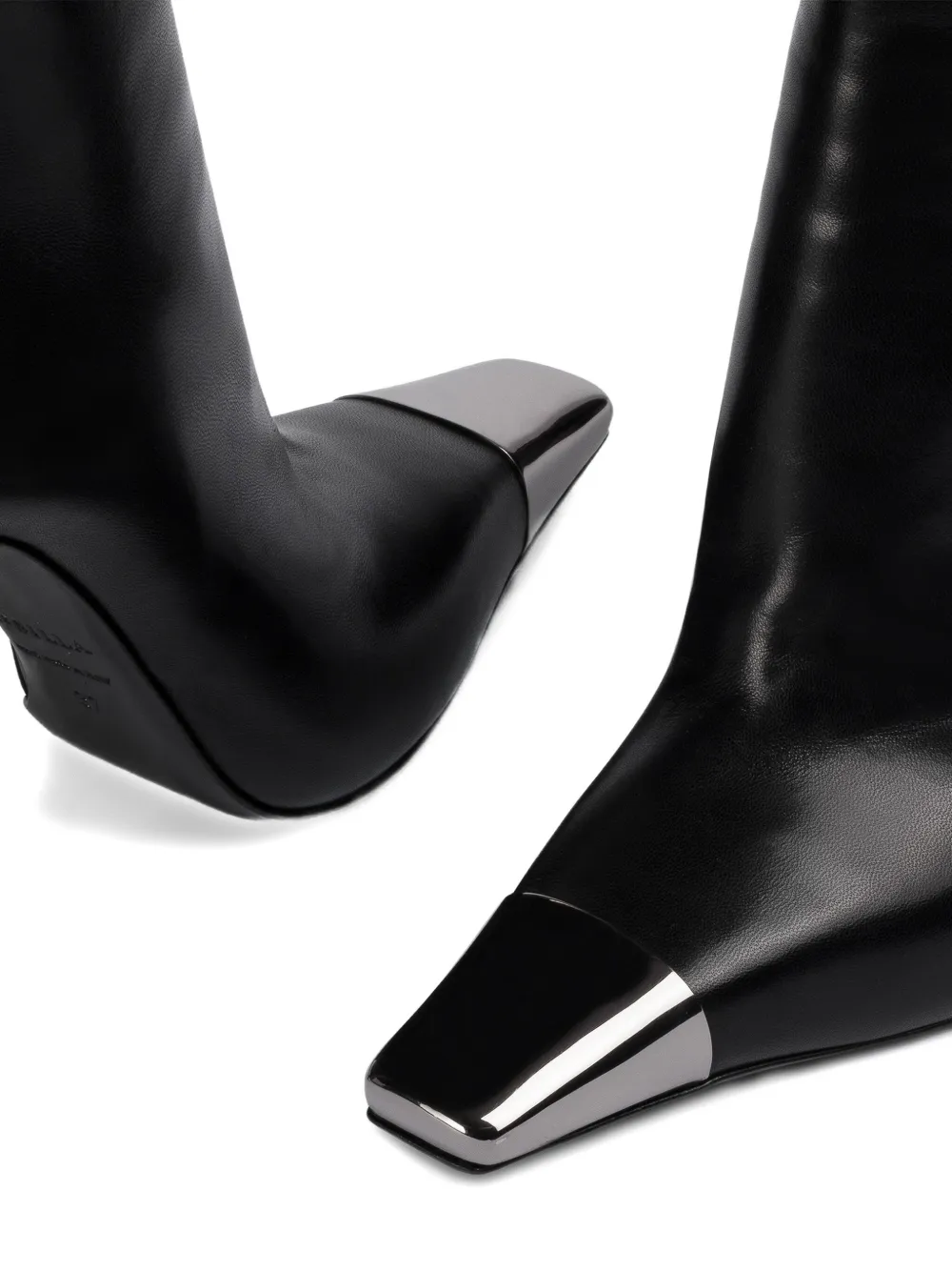 Le Silla 120mm enkellaarzen met metallic neus Zwart
