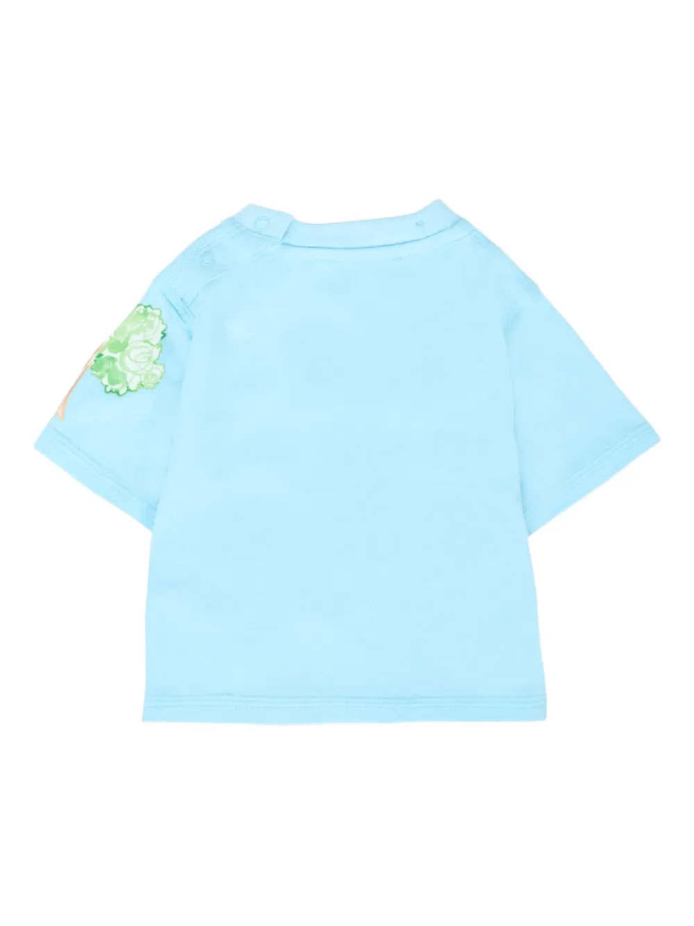 Burberry Kids London-scene T-shirt met korte mouwen Blauw