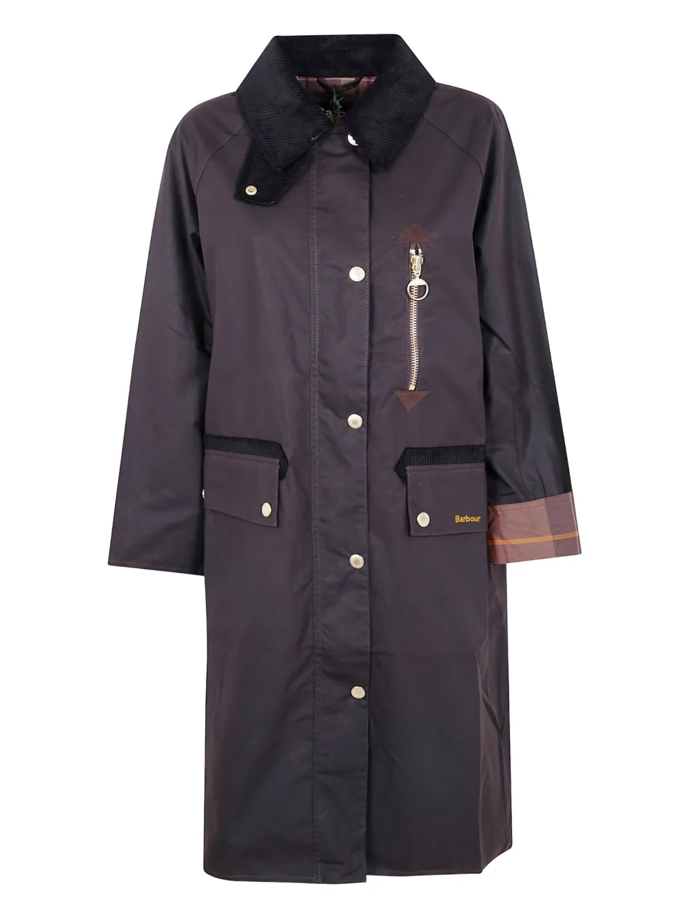 Evette corduroy-collar parka