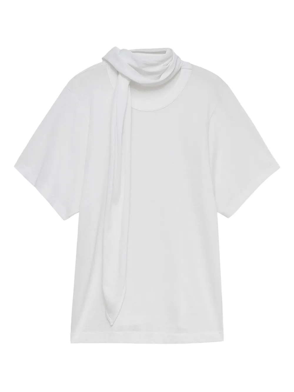 neck-tie short-sleeve T-shirt