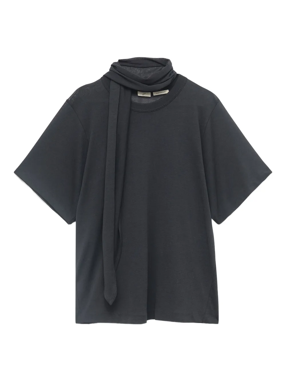 neck-tie short-sleeve T-shirt