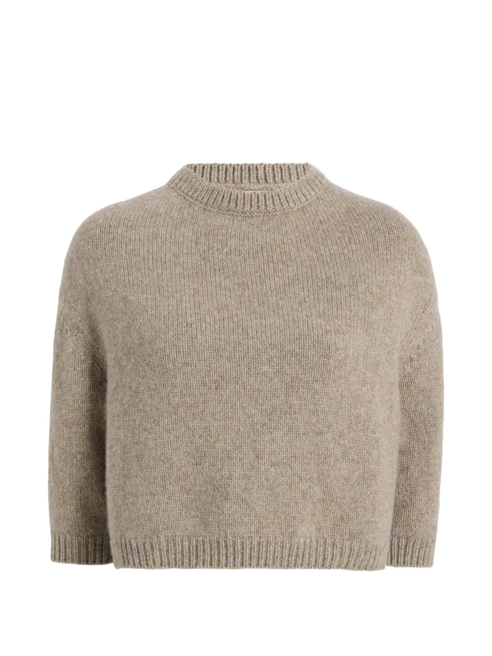 KHAITE Sabina trui met ronde hals Beige