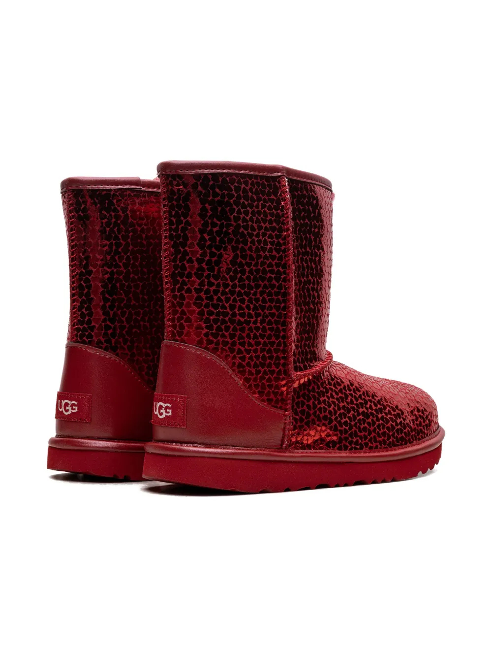 UGG Kids Classic II Gel Hearts "Red" boots