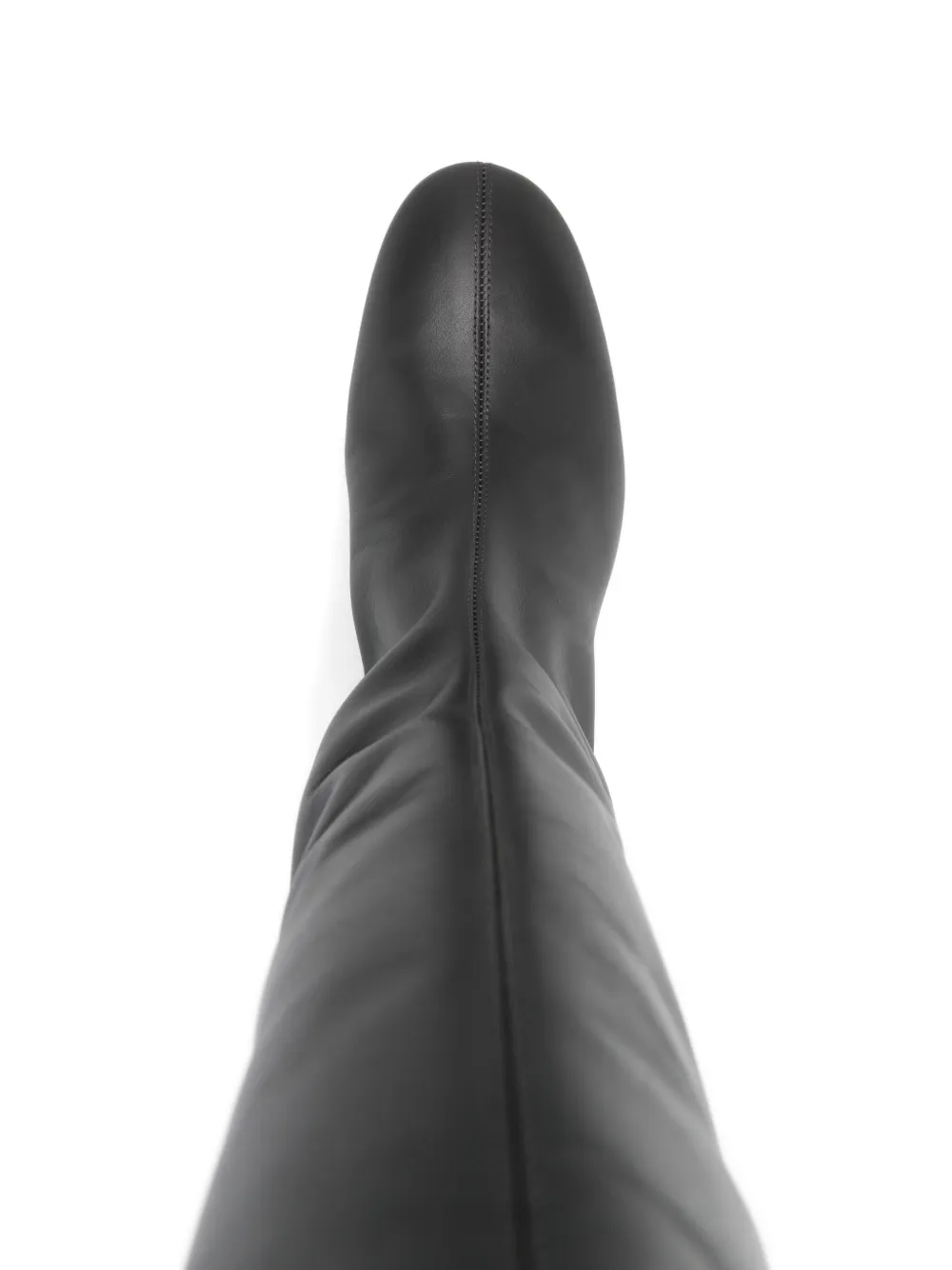 Aeyde block-heel knee-high boots Grijs