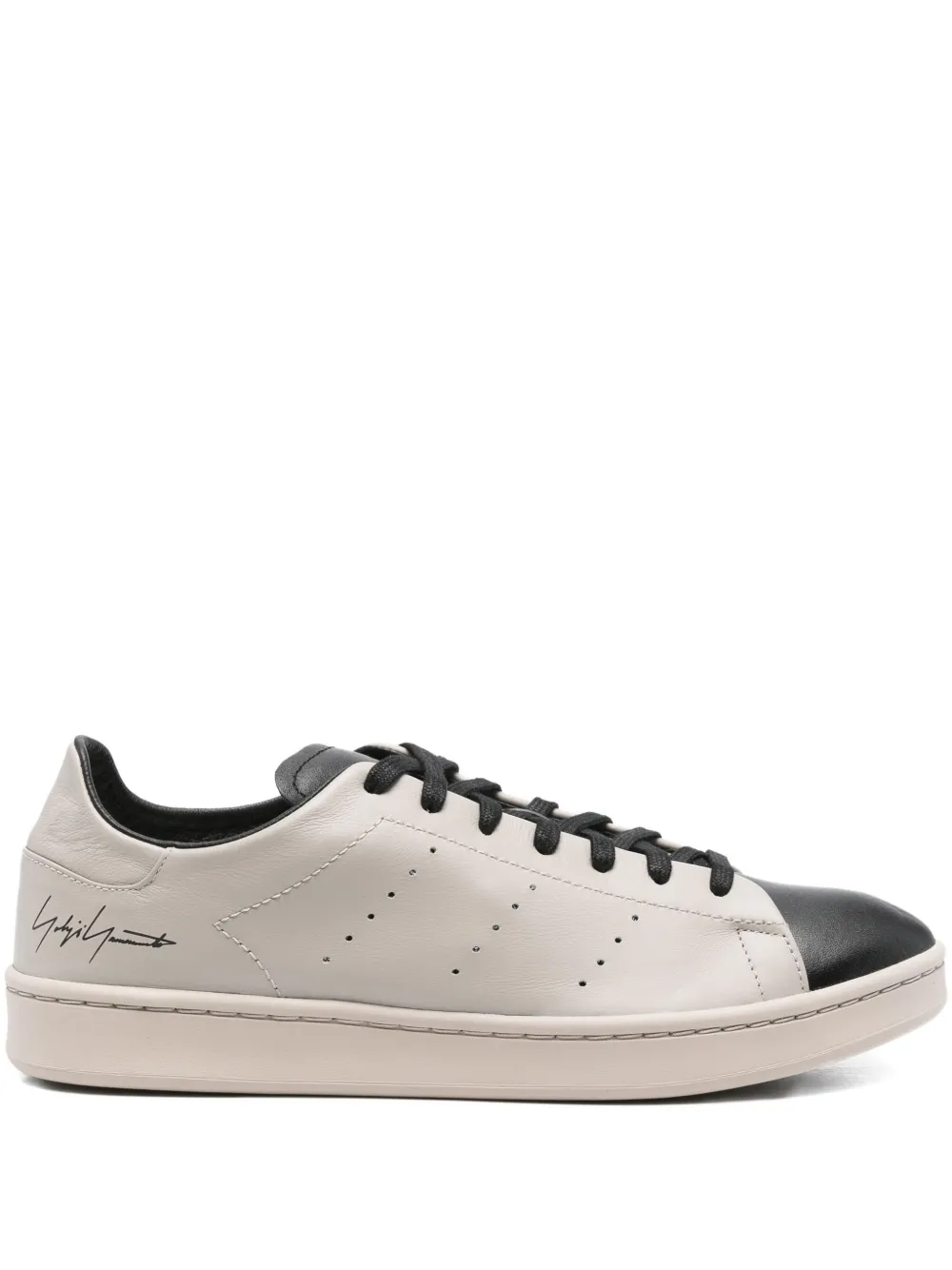 Y-3 Superstar leather-panelled sneakers Grey
