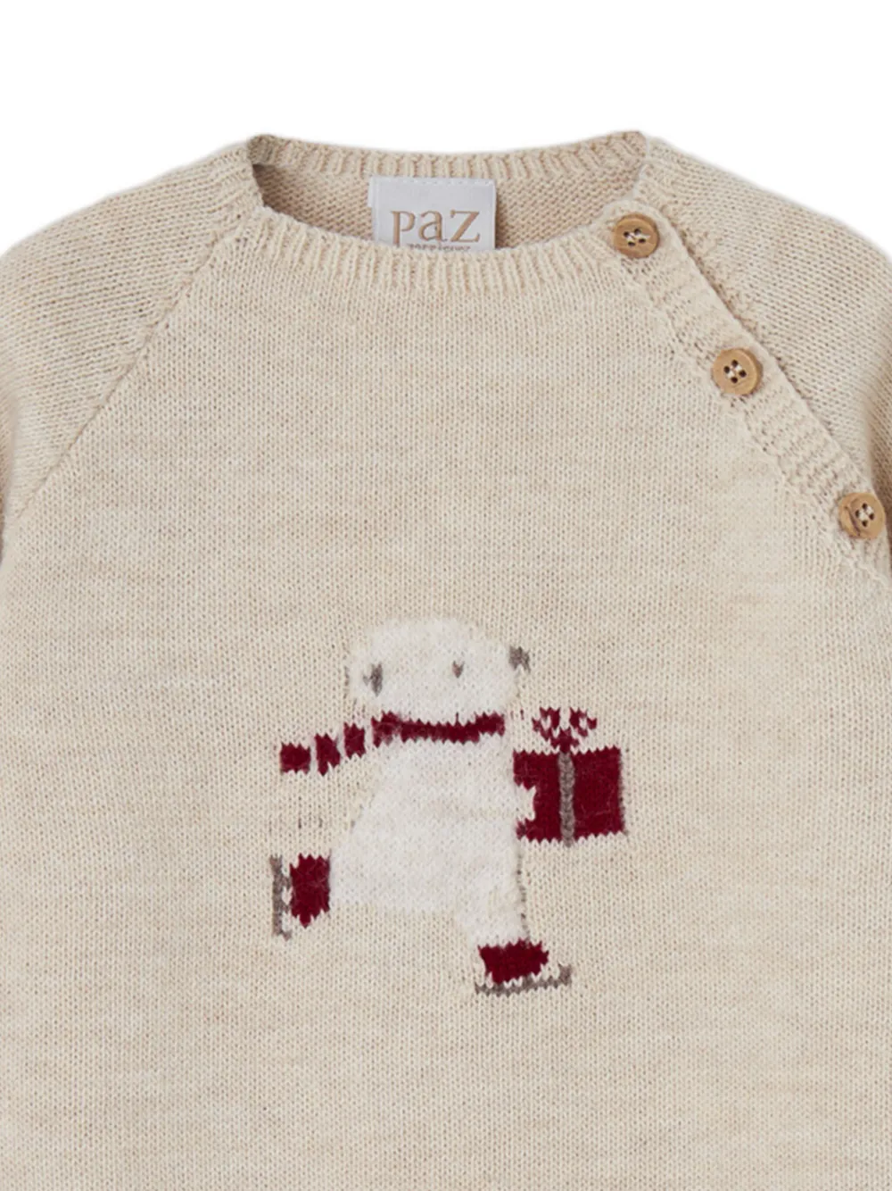 Paz Rodriguez Gebreide romper Beige