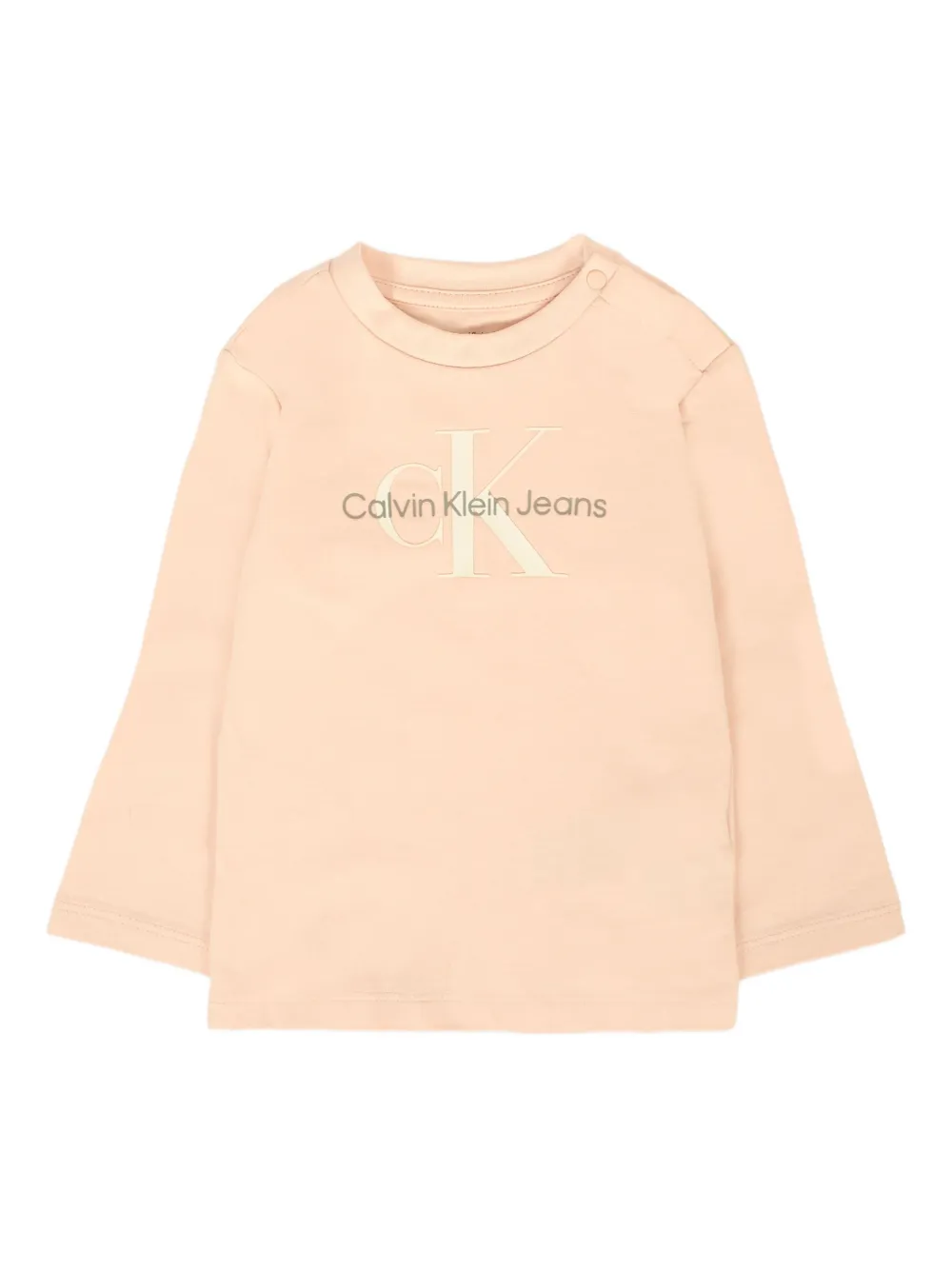 Calvin Klein Kids Sweater verfraaid met logo Roze