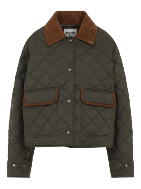 Miu Miu quilted bomber jacket
