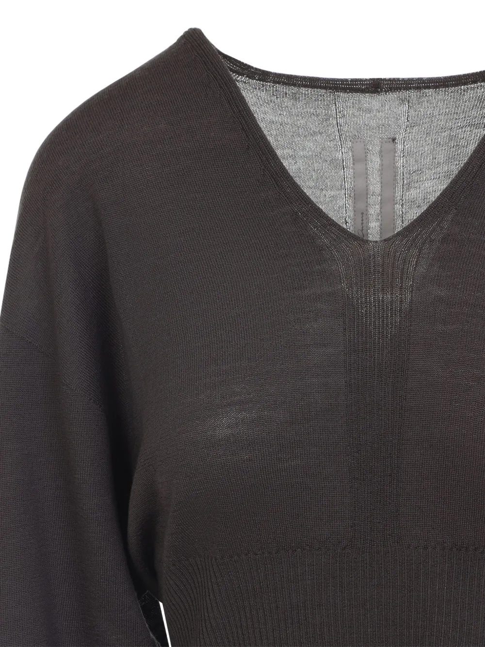 Rick Owens Wollen blouse met V-hals Bruin