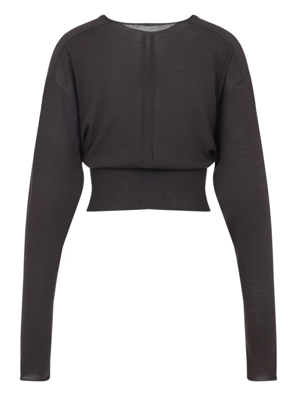 Rick Owens Wollen blouse met V-hals Bruin