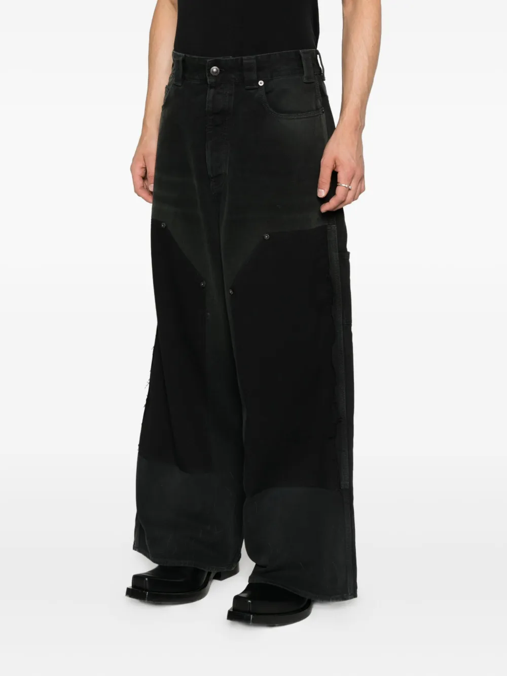 Balenciaga Broek met vlakken Zwart