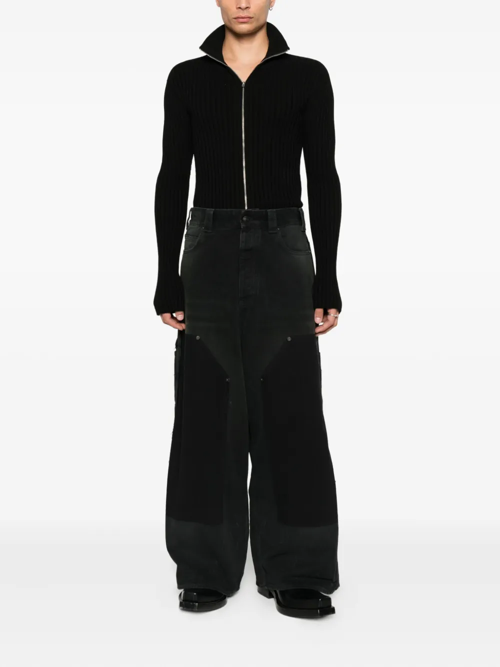Balenciaga Broek met vlakken Zwart