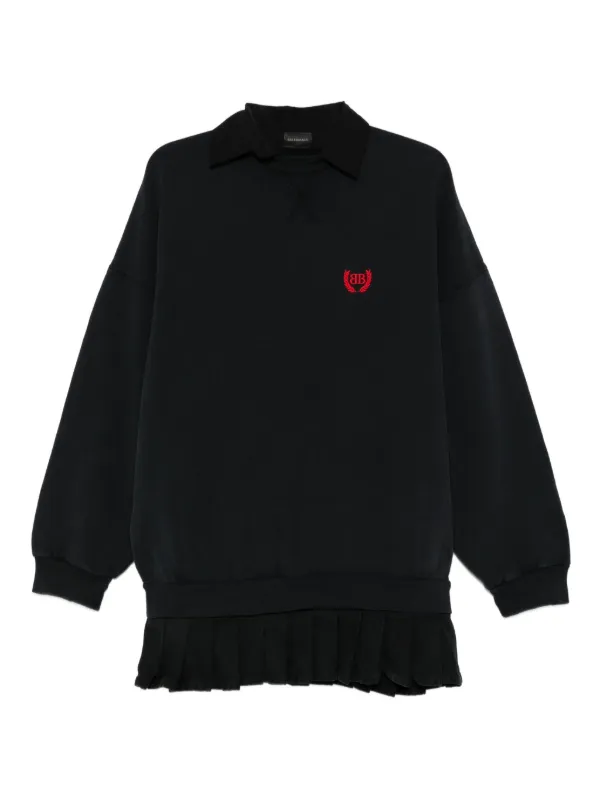 Balenciaga プリーツ ミニドレス | ブラック | FARFETCH JP