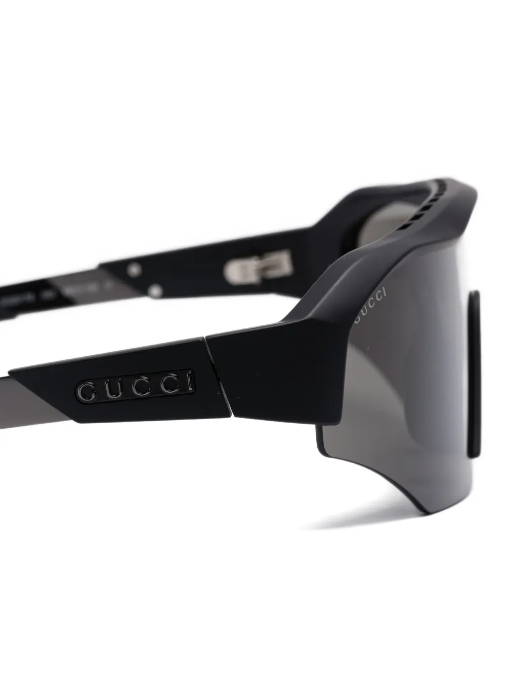 Gucci Eyewear mask-frame sunglasses Zwart