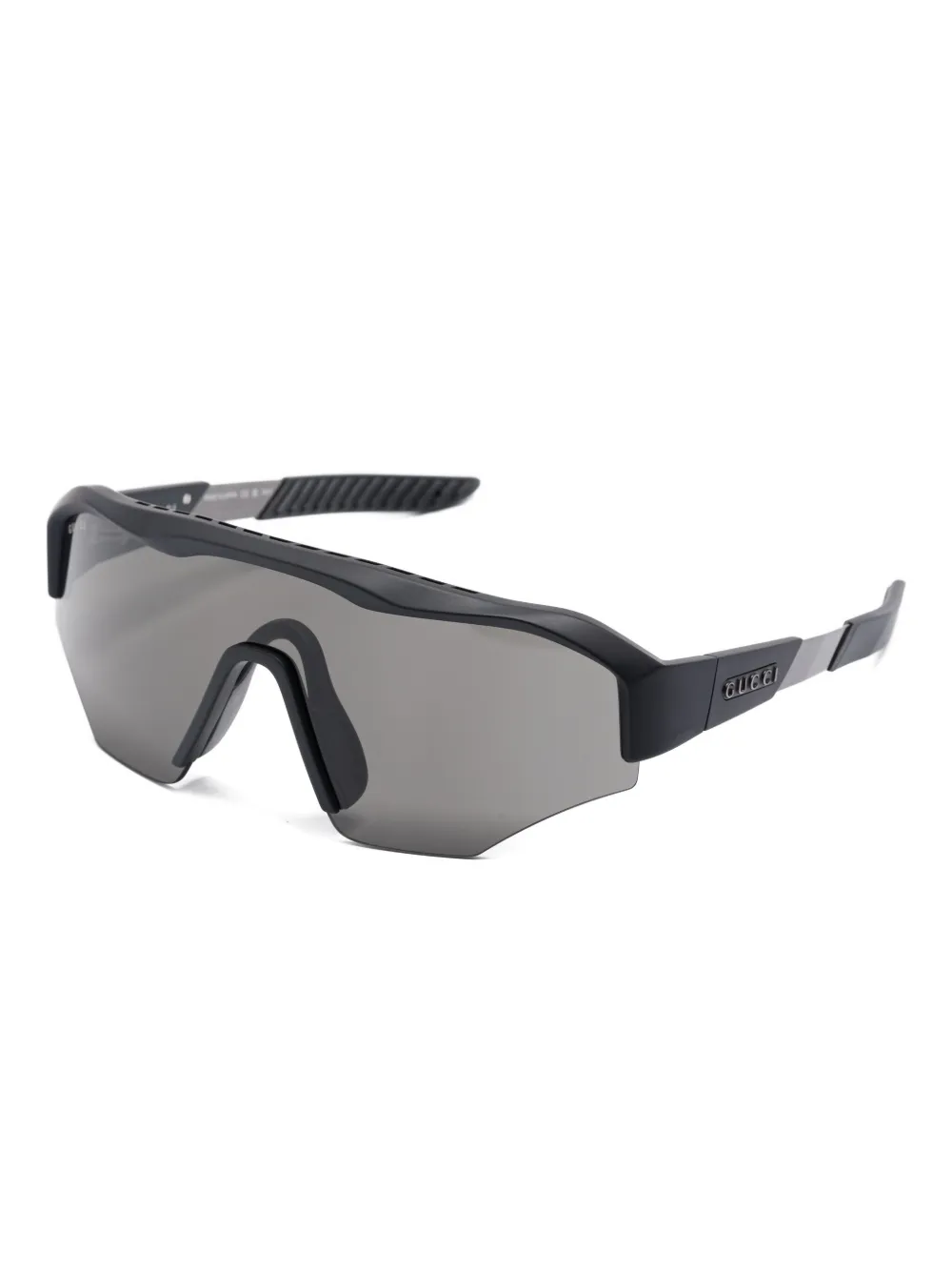 Gucci Eyewear mask-frame sunglasses - Zwart