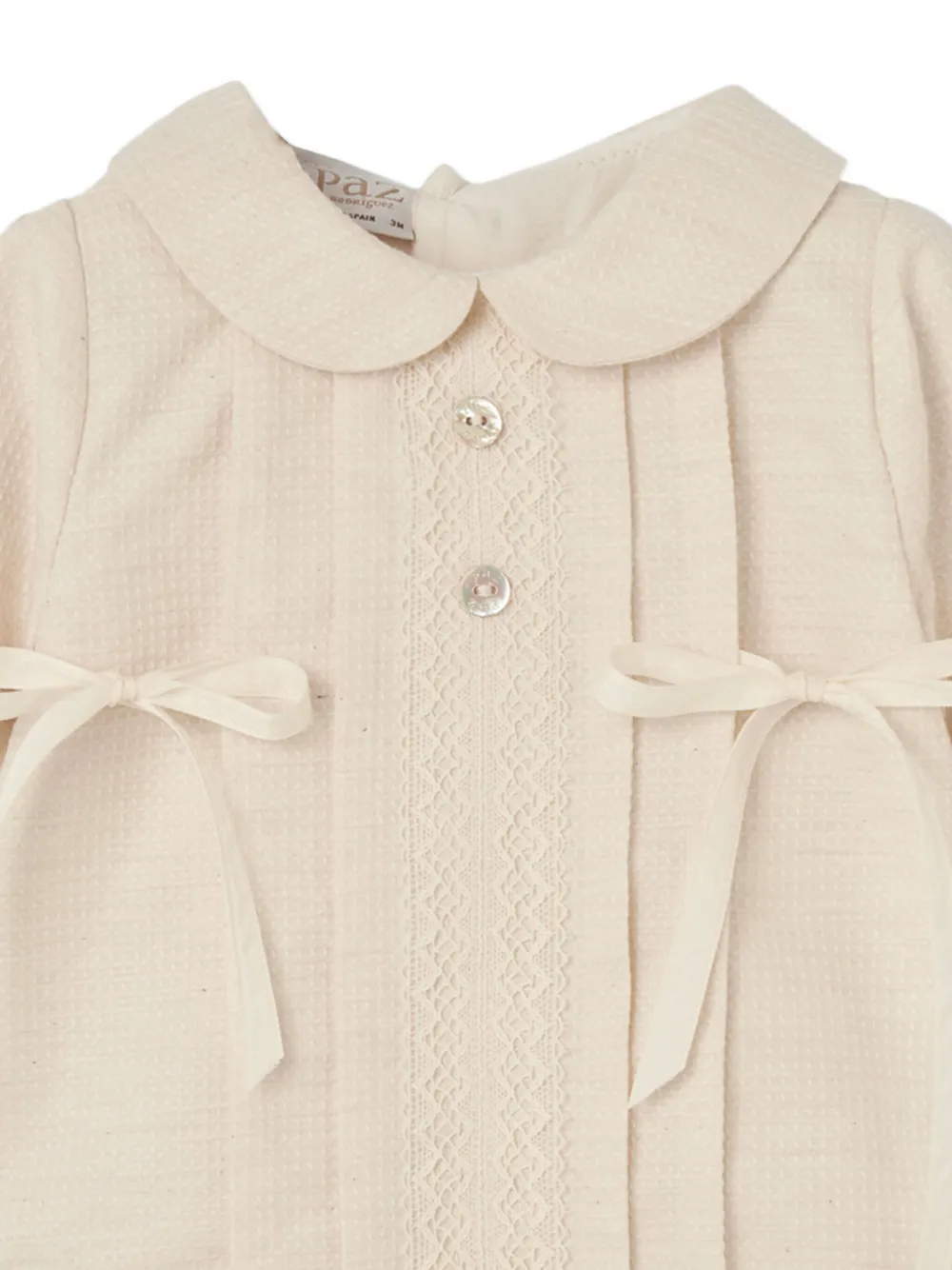 Paz Rodriguez Romper met kraag Beige