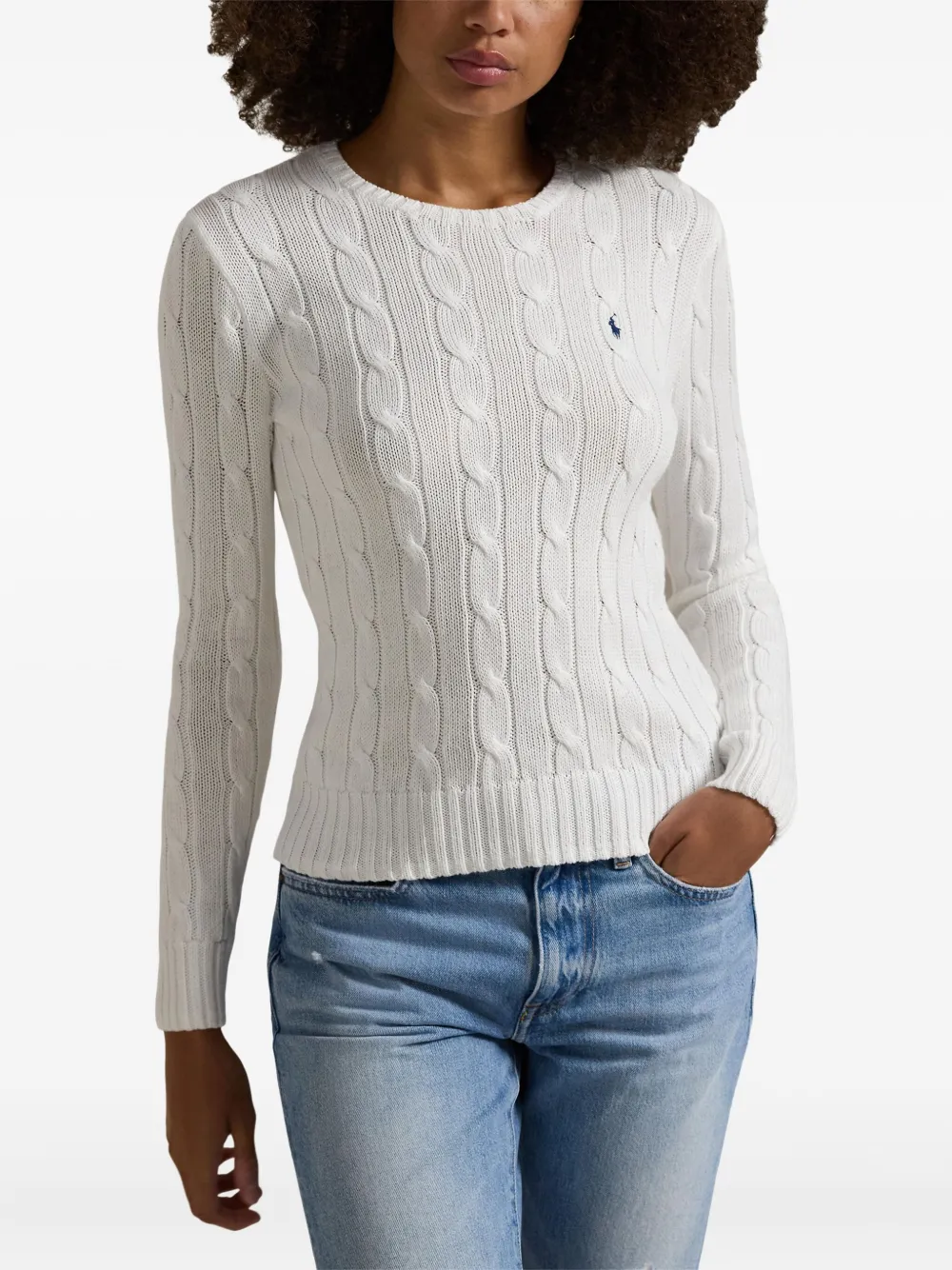 Polo Ralph Lauren cable-knit pullover Wit