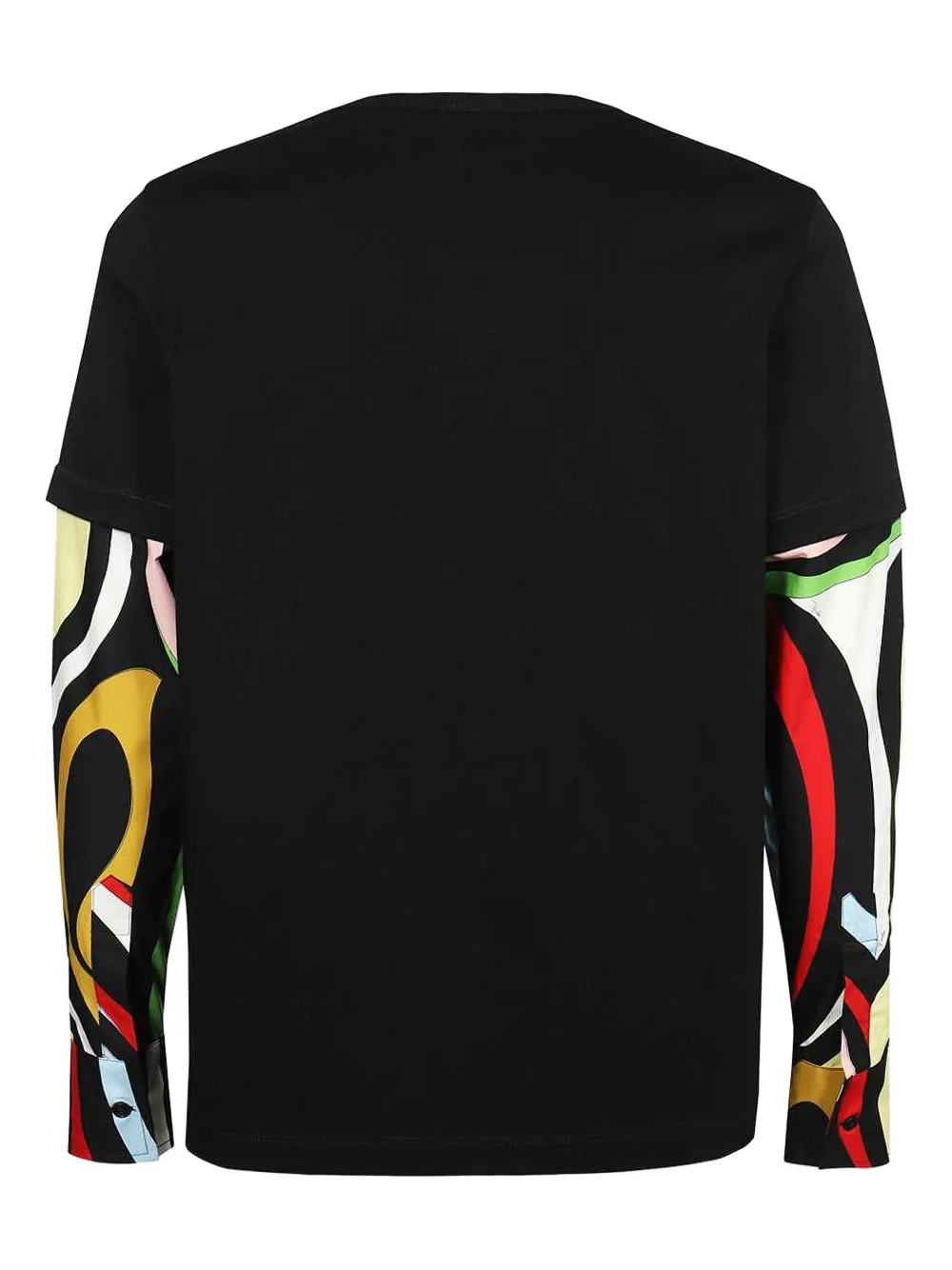 PUCCI embossed-logo contrast-sleeve T-shirt | T-Shirts | Image 2