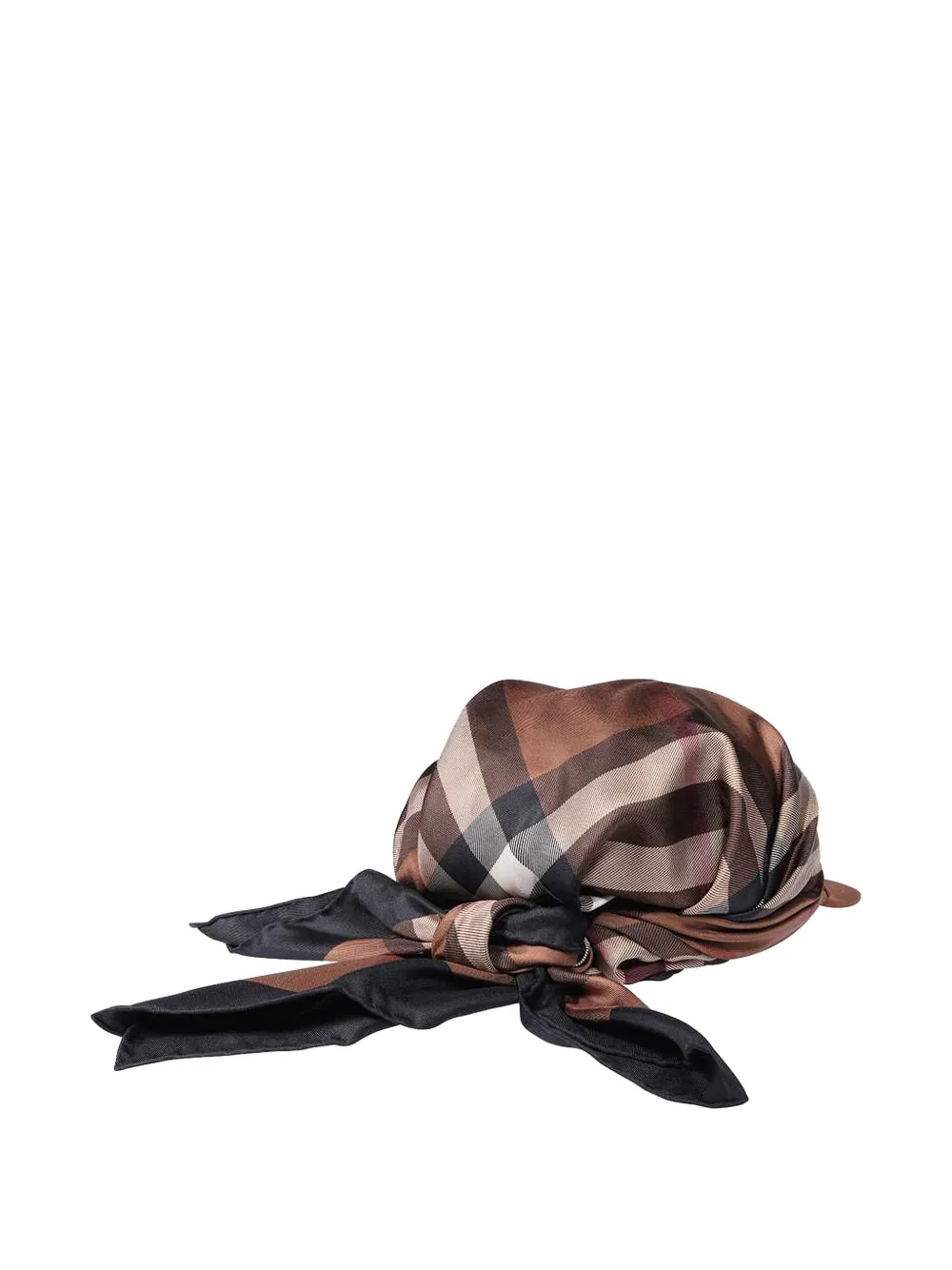 Burberry Embroidered-logo Silk-insert Baseball Cap In Brown