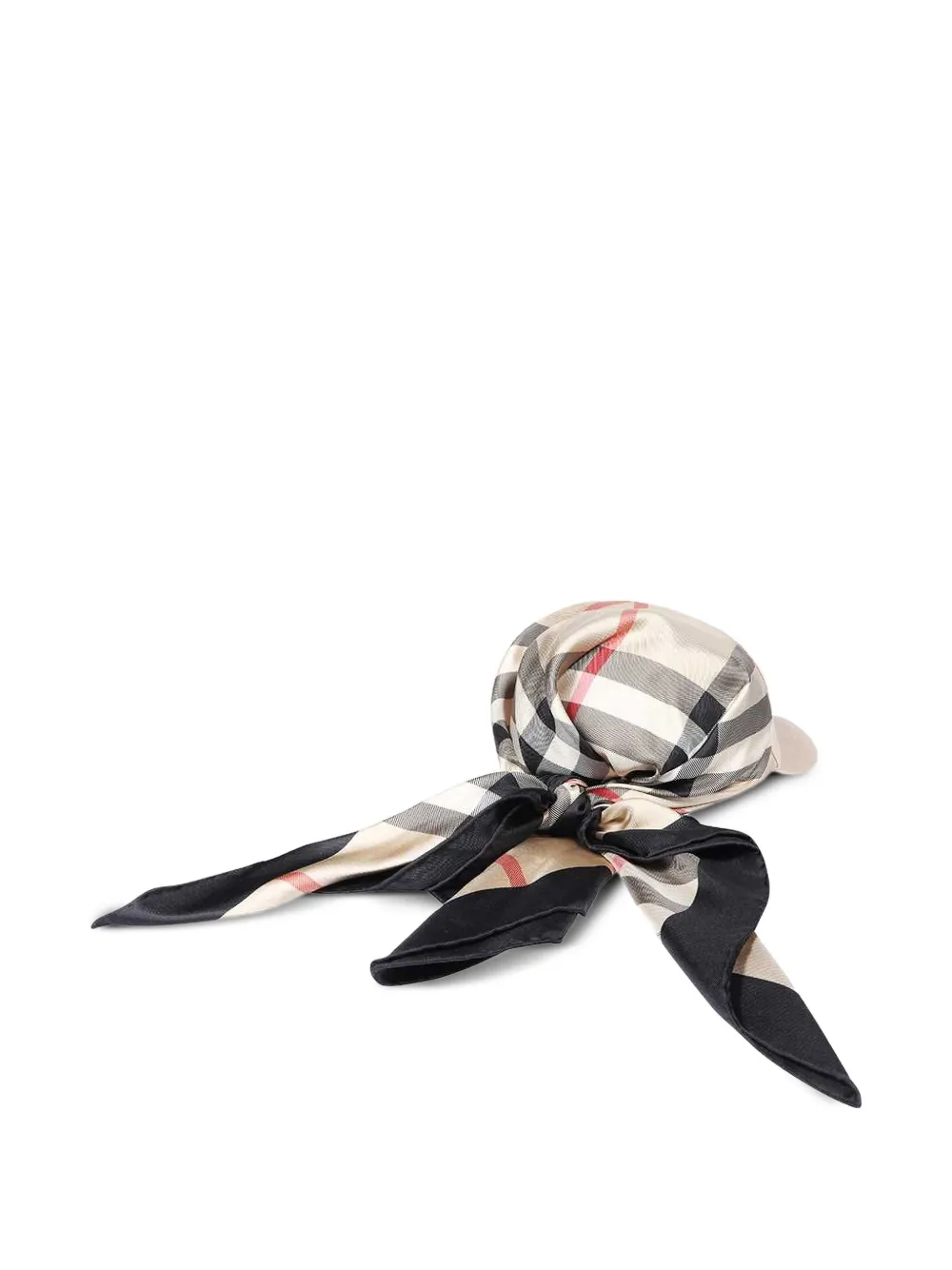 Burberry Honkbalpet met geborduurd logo en zijden vlakken - Beige