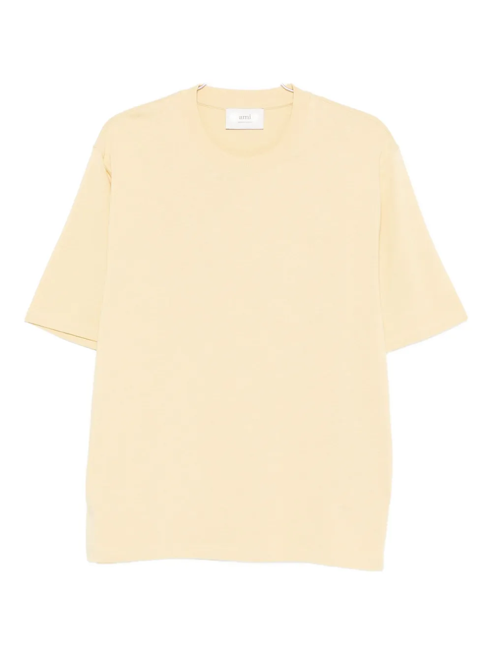 Ami Alexandre Mattiussi Crew-neck Short-sleeve T-shirt In Neutral