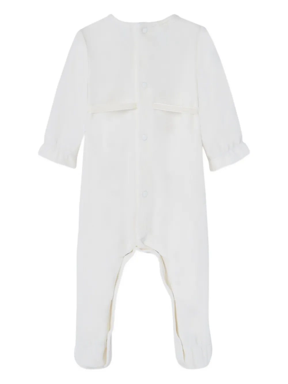Paz Rodriguez knitted-bib romper - Beige