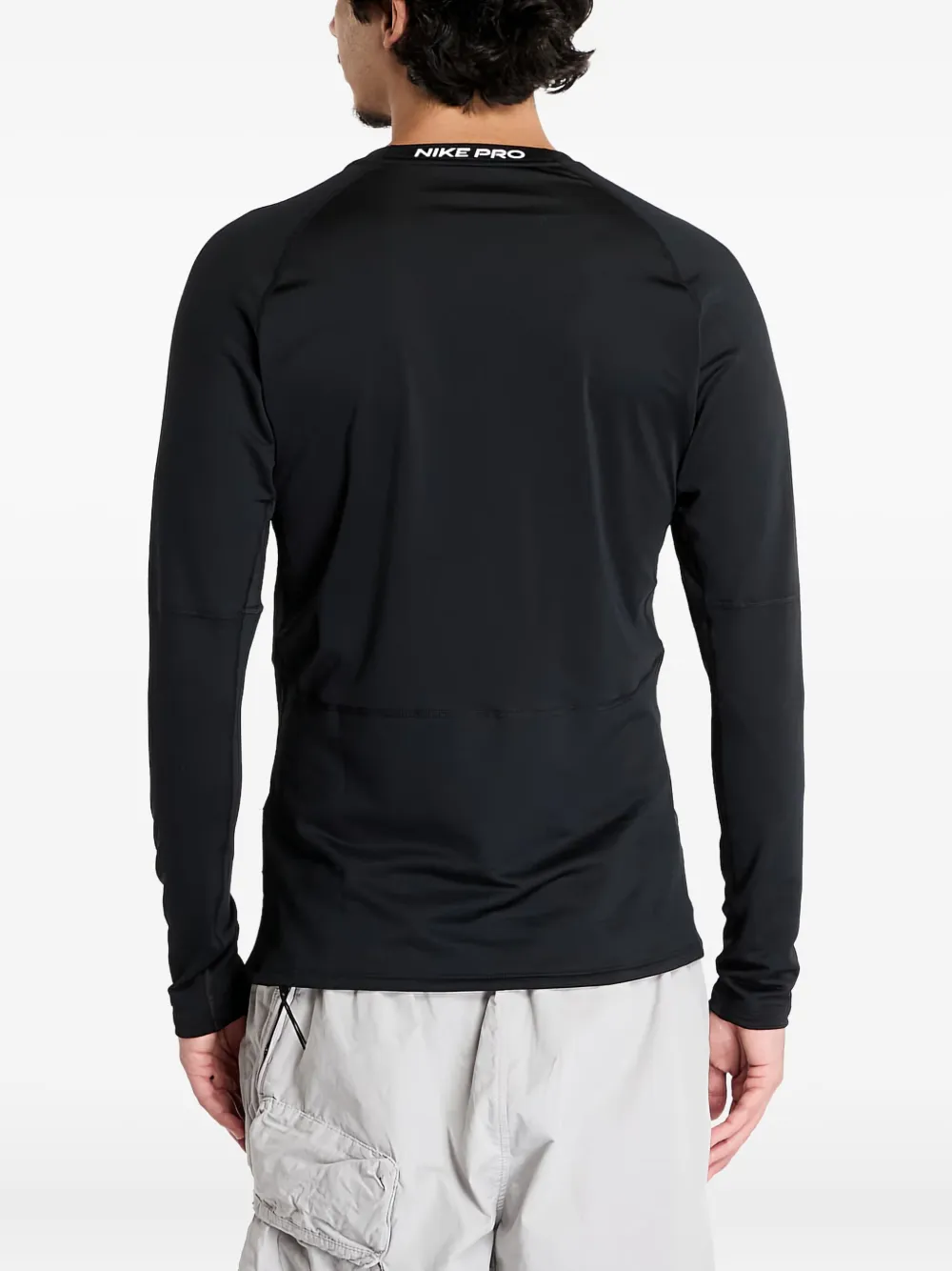 Nike Pro top met lange mouwen Zwart