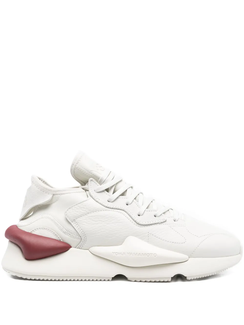Y-3 Kaya leather-panelled sneakers White